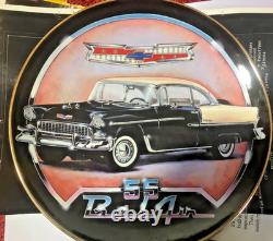 Franklin Mint Tri-Chevy Collector Plate Set 1955-1956-1957 Chevrolet -Full Set 6