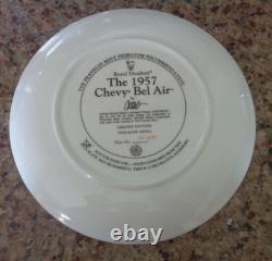 Franklin Mint Tri-Chevy Collector Plate Set 1955-1956-1957 Chevrolet -Full Set 6