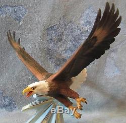 Franklin Mint Triumph Of The Eagle Porcelain Sculpture Signed George McMonigle