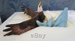 Franklin Mint Triumph Of The Eagle Porcelain Sculpture Signed George McMonigle