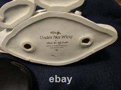 Franklin Mint Under Her Wing Swans by Ronald Van Ruyschwett w / Base