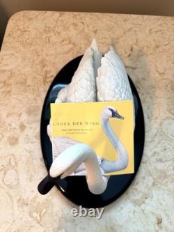 Franklin Mint Under Her Wing Trumpeter Swan Family 1989 Bisque Sculpture COA