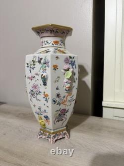 Franklin Mint Vase of One Hundred Flowers Dawen Wang 12 Porcelain