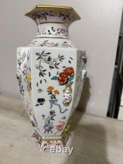 Franklin Mint Vase of One Hundred Flowers Dawen Wang 12 Porcelain