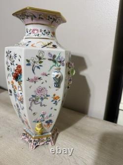 Franklin Mint Vase of One Hundred Flowers Dawen Wang 12 Porcelain
