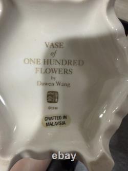 Franklin Mint Vase of One Hundred Flowers Dawen Wang 12 Porcelain