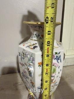 Franklin Mint Vase of One Hundred Flowers Dawen Wang 12 Porcelain