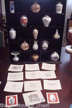 Franklin Mint Vases of the Wold's Greatest Porcelain Houses 13 VASE COLLECTION