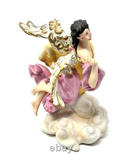 Franklin Mint Vatican Nativity Fine Porcelain Angel Limited Edition 8 With Box