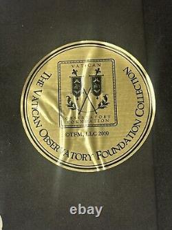 Franklin Mint Vatican Observatory Foundation 6 pc. Nativity Set withCreche NIB COA