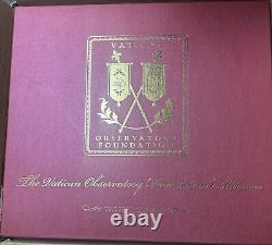 Franklin Mint Vatican Observatory Foundation 6 pc. Nativity Set withCreche NIB COA