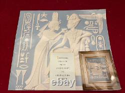 Franklin Mint Very Rare Pharaoh And His Queen Framed Parian Porcelain