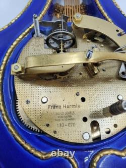 Franklin Mint Victoria & Albert Museum Marie Antoinette Lyre Clock withkey