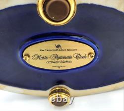 Franklin Mint Victoria & Albert Museum Marie Antoinette Lyre Clock withkey