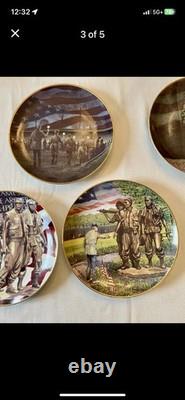 Franklin Mint Vietnam Veterans Memorial Collector Plates Numbered Set of 5