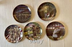 Franklin Mint Vietnam Veterans Memorial Collector Plates Numbered Set of 5