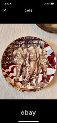 Franklin Mint Vietnam Veterans Memorial Collector Plates Numbered Set of 5