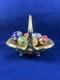 Franklin Mint Vintage Faberge Autumn Egg Basket with 6 eggs