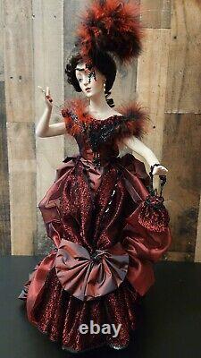 Franklin Mint Vintage Gibson Girl LADY LUCK IN MONTE CARLO 22 Porcelain Doll