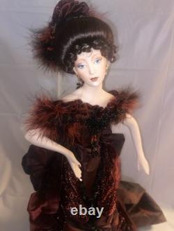 Franklin Mint Vintage Gibson Girl LADY LUCK IN MONTE CARLO 24 Porcelain Doll