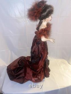 Franklin Mint Vintage Gibson Girl LADY LUCK IN MONTE CARLO 24 Porcelain Doll