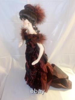 Franklin Mint Vintage Gibson Girl LADY LUCK IN MONTE CARLO 24 Porcelain Doll