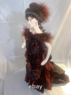Franklin Mint Vintage Gibson Girl LADY LUCK IN MONTE CARLO 24 Porcelain Doll