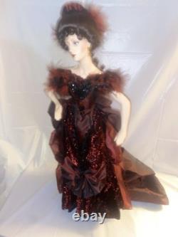 Franklin Mint Vintage Gibson Girl LADY LUCK IN MONTE CARLO 24 Porcelain Doll