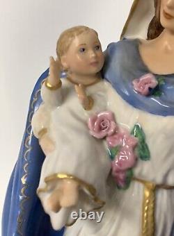 Franklin Mint Virgin Mary Mother Of Spring Motive Porcelain Hand Painted 11