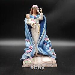 Franklin Mint Virgin Mary Mother Of Spring Votive Porcelain Hand Painted Signed