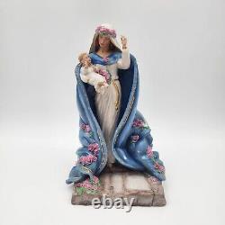 Franklin Mint Virgin Mary Mother Of Spring Votive Porcelain Hand Painted Signed