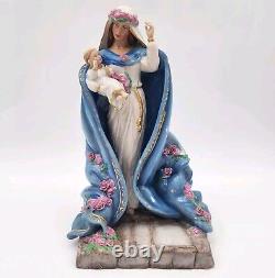 Franklin Mint Virgin Mary Mother Of Spring Votive Porcelain Hand Painted Signed