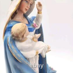 Franklin Mint Virgin Mary Mother Of Spring Votive Porcelain Hand Painted Signed