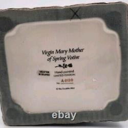 Franklin Mint Virgin Mary Mother Of Spring Votive Porcelain Hand Painted Signed