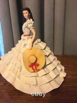Franklin Mint Vivien Leigh as Scarlett O'Hara Porcelain Figurine with COA
