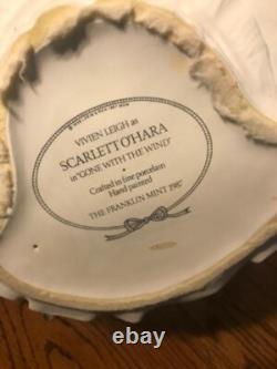 Franklin Mint Vivien Leigh as Scarlett O'Hara Porcelain Figurine with COA