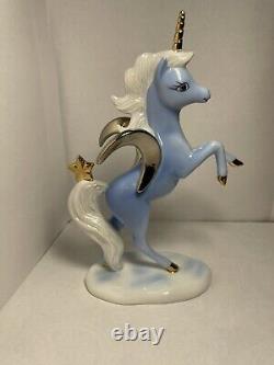 Franklin Mint Where Love Shines Bright Porcelain Unicorn Figurine