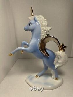 Franklin Mint Where Love Shines Bright Porcelain Unicorn Figurine