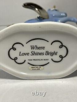 Franklin Mint Where Love Shines Bright Porcelain Unicorn Figurine