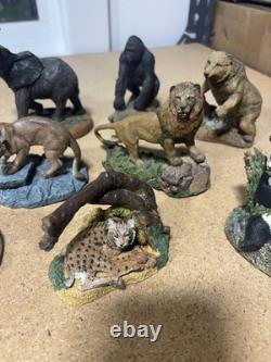 Franklin Mint Wildlife Preservation Trust Collection Sculptures Lot Of 10