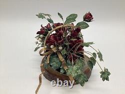 Franklin Mint Winter Fantasy Floral Bouquet House Of Igor 24K Plate Enamel Roses