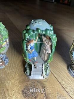 Franklin Mint Wizard of Oz Egg collection/set of 6 Beautiful Detailed Ornamental