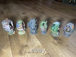 Franklin Mint Wizard of Oz Egg collection/set of 6 Beautiful Detailed Ornamental