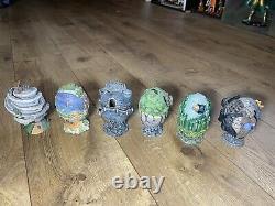 Franklin Mint Wizard of Oz Egg collection/set of 6 Beautiful Detailed Ornamental