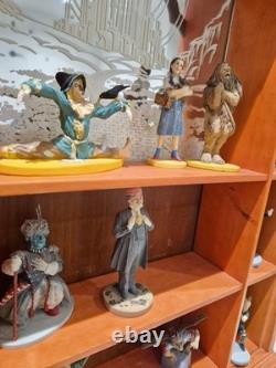 Franklin Mint Wizard of Oz Portrait Sculptures Collection withCabinet COA READ Franklin Mint Wizard of Oz Portrait Sculptures Collection withCabinet COA READ