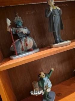 Franklin Mint Wizard of Oz Portrait Sculptures Collection withCabinet COA READ
