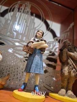 Franklin Mint Wizard of Oz Portrait Sculptures Collection withCabinet COA READ