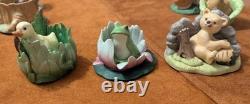 Franklin Mint Woodland Surprises Handpainted Porcelain Animal Figurines 1984
