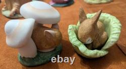 Franklin Mint Woodland Surprises Handpainted Porcelain Animal Figurines 1984