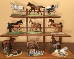Franklin Mint World Of The Horse Sculpture Collection (no display shelf)